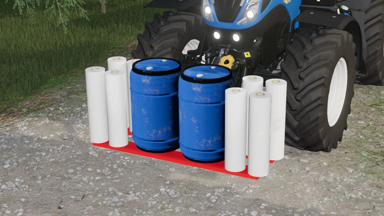 Balewrap/Silage Barrel Holder 2
