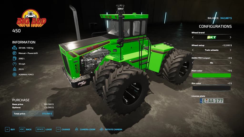 Big Bud 450 Rust Edition