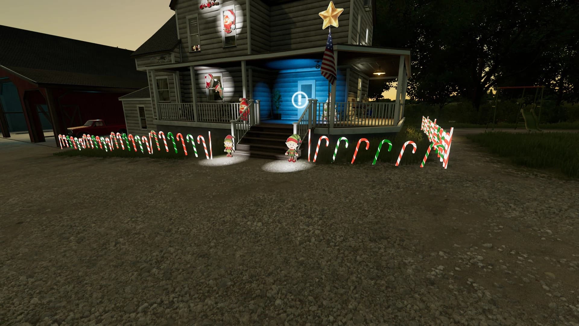 CANDY CANE FENCE 4