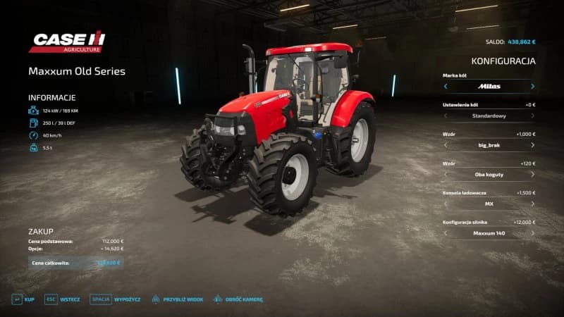 CASE MAXXUM OLD 115-140 2012 2