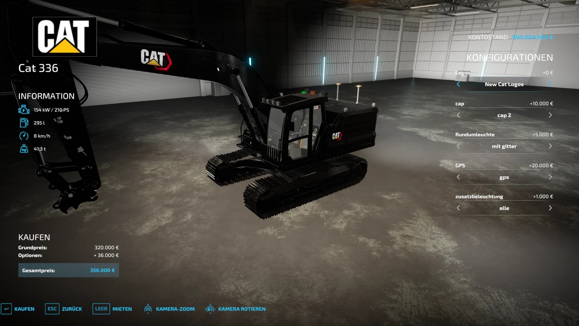 CAT 336 NEXT GEN BLACK BEAUTY (FORST) 2