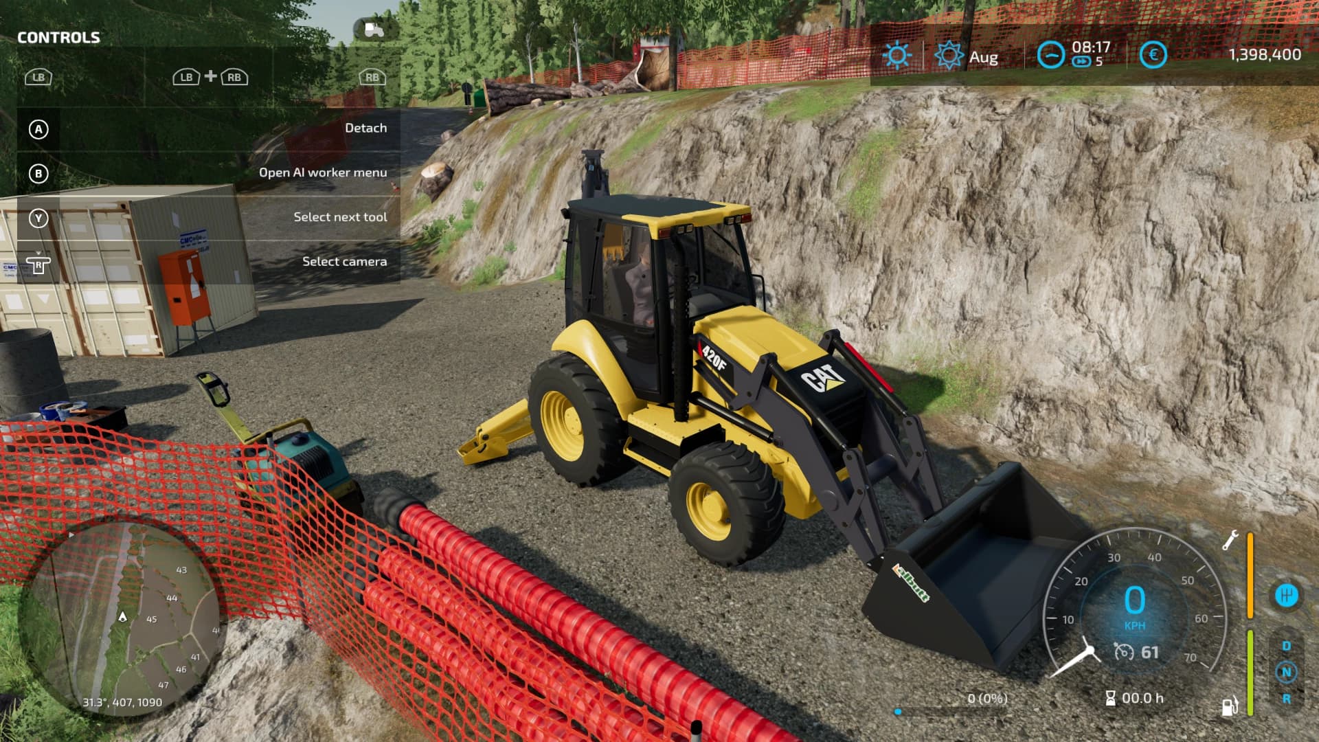 CAT 420F BACKHOE LOADER 2