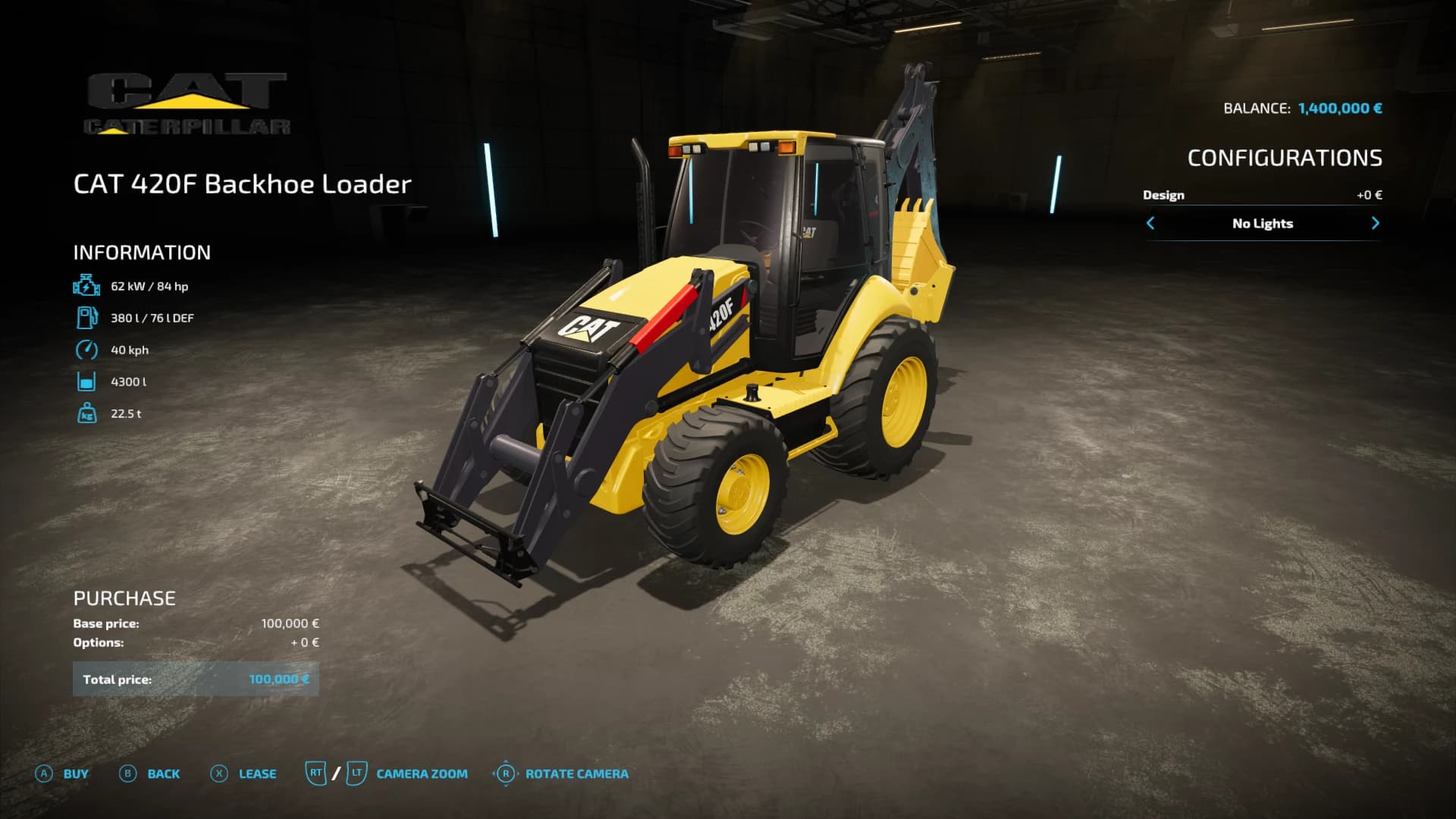 CAT 420F BACKHOE LOADER 3