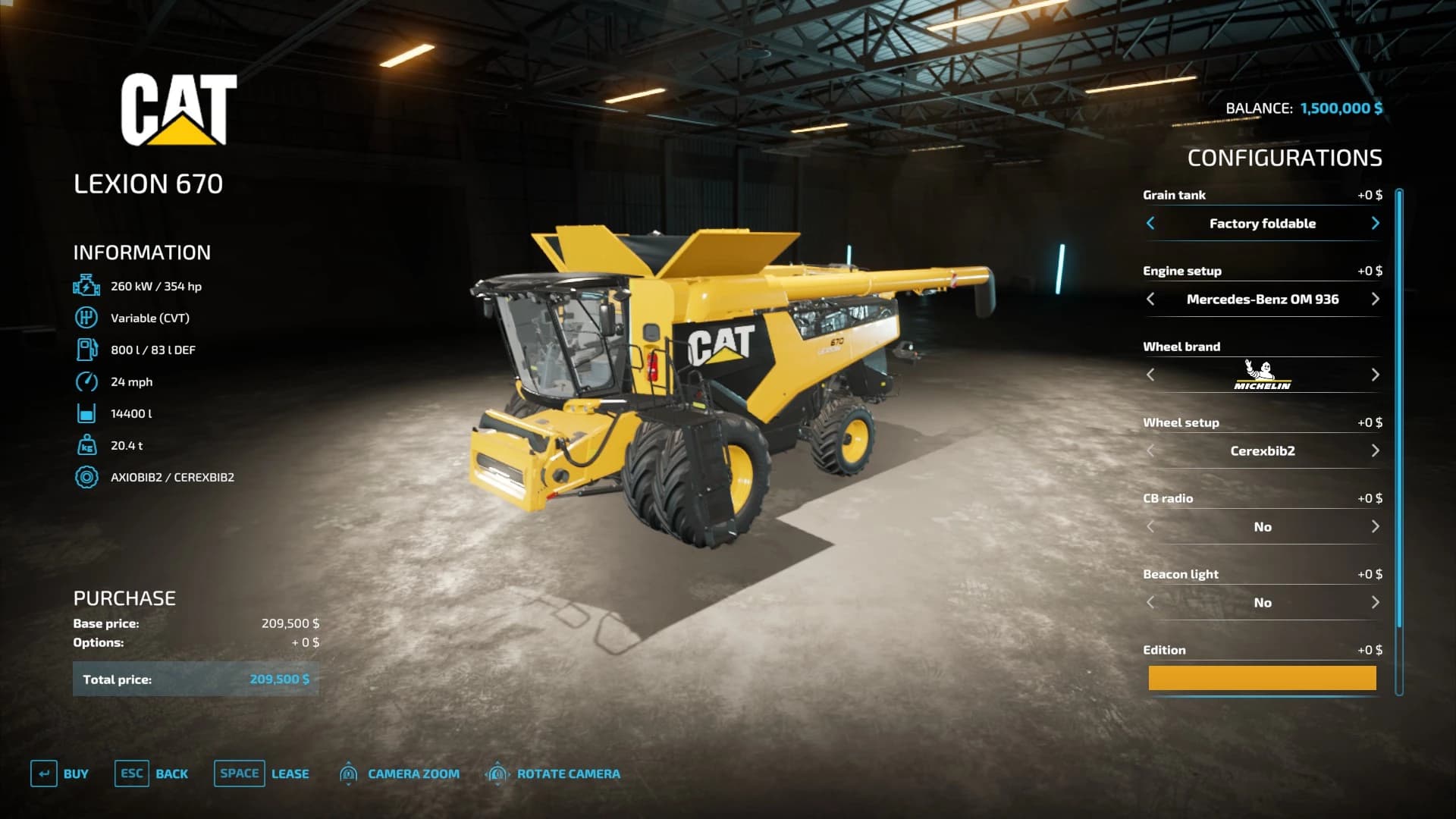 CATERPILLAR LEXION 670 3