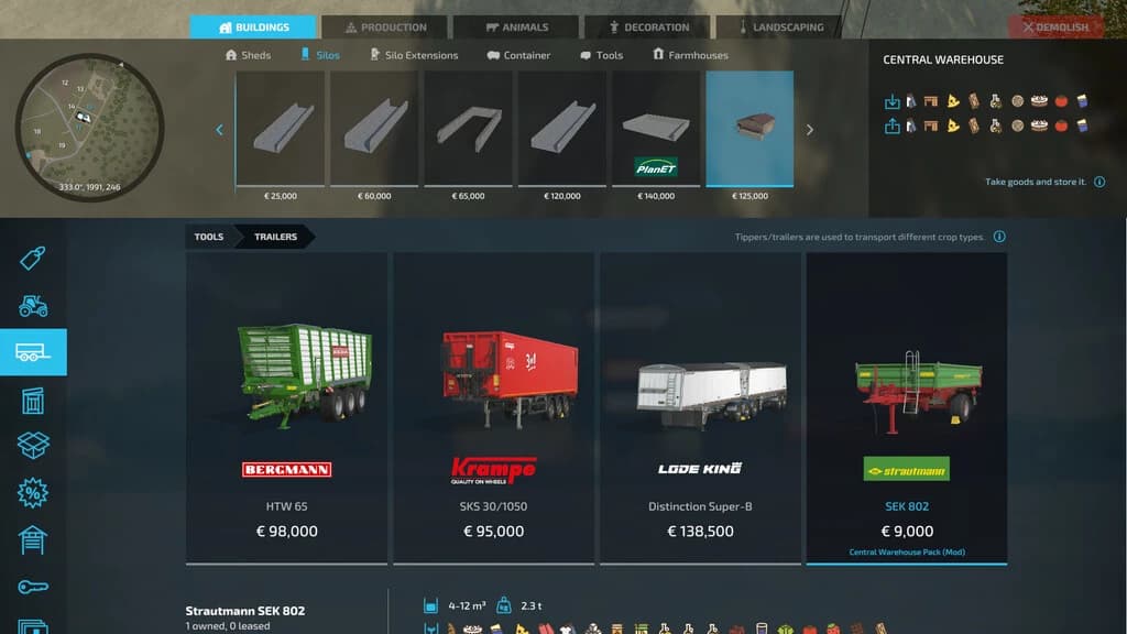 CENTRAL WAREHOUSE PACK