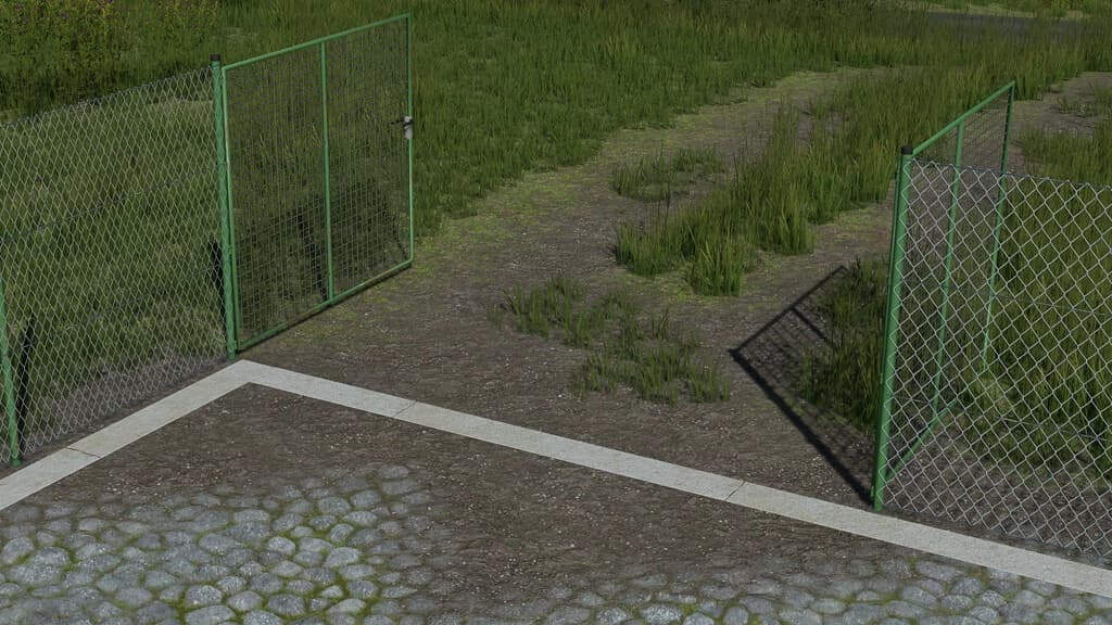 CHAIN LINK FENCE WITH GATE 3