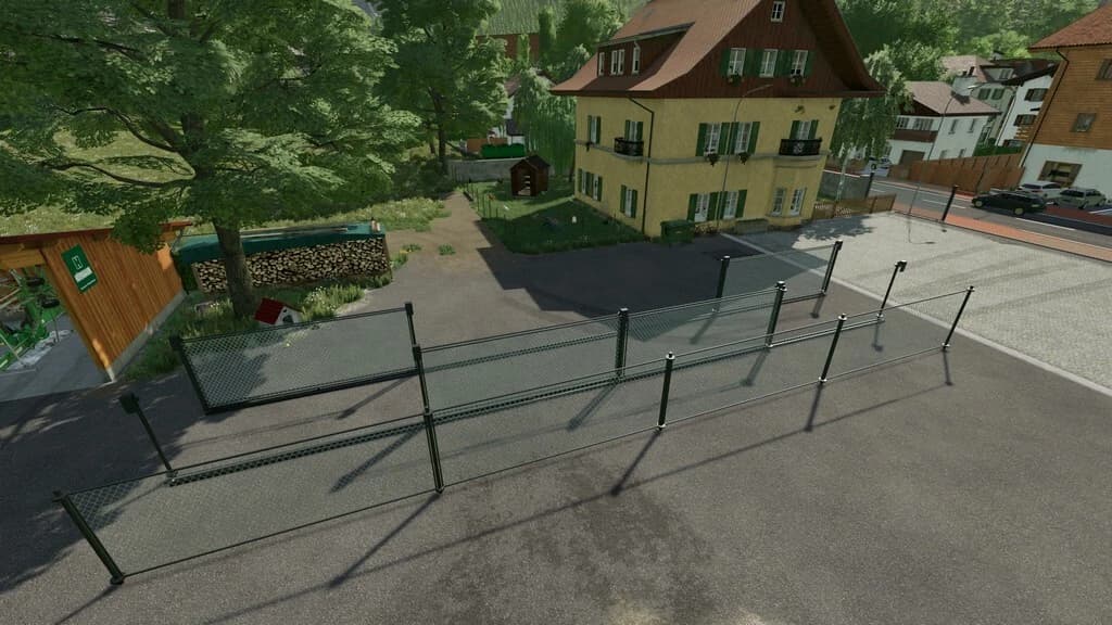 CHAIN LINK FENCE WITH GATES 2