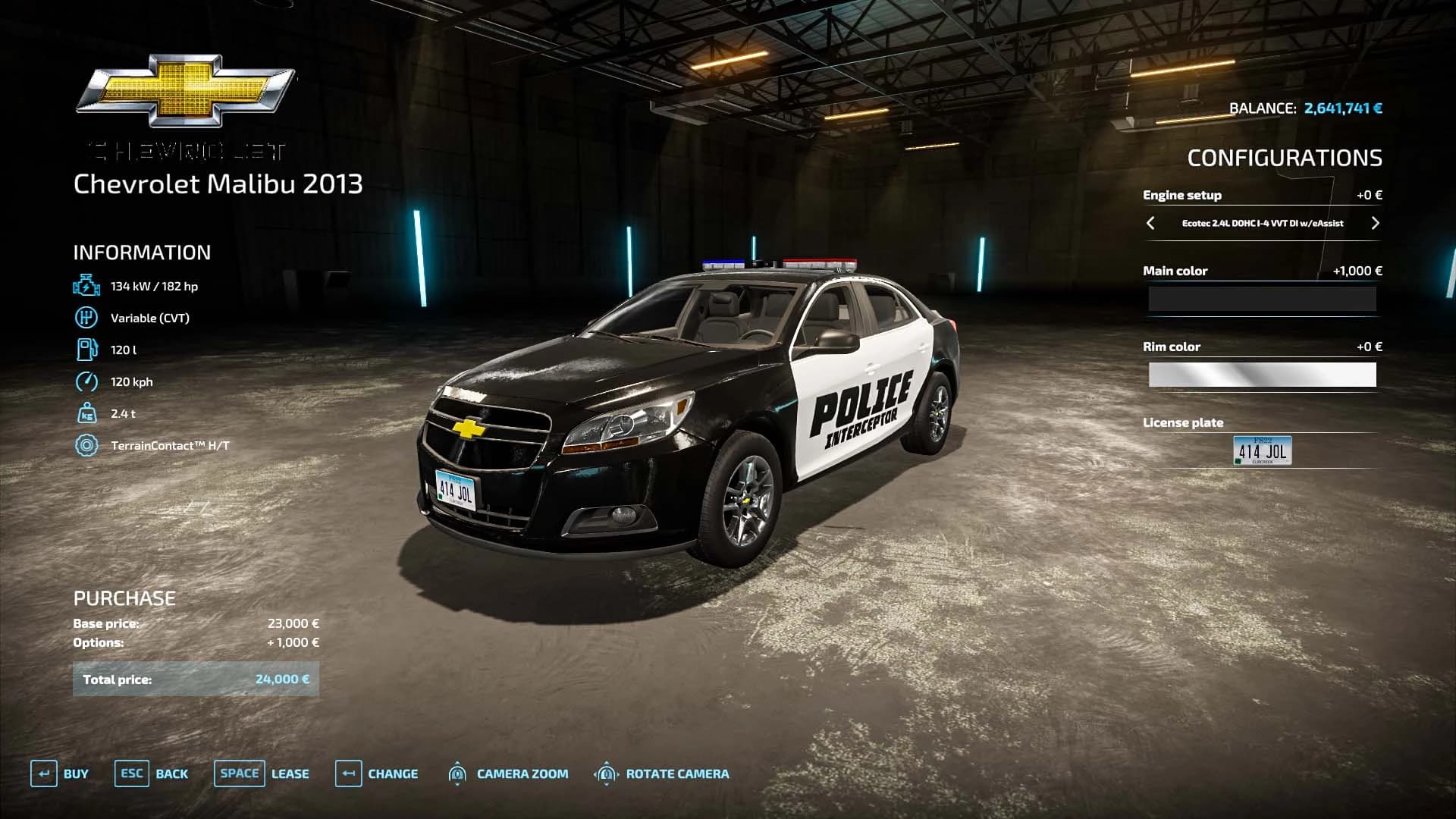 CHEVROLET MALIBU POLICE