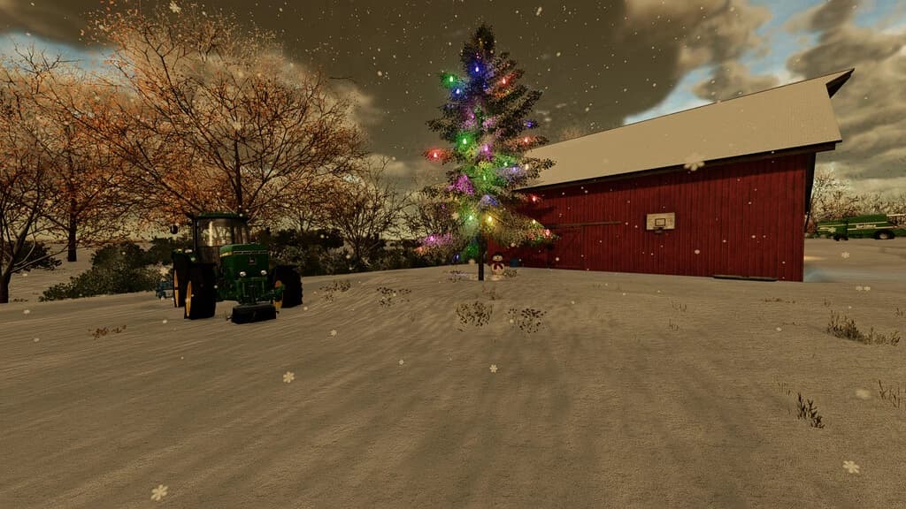 CHRISTMAS TREE WITH SNOWMAN 3