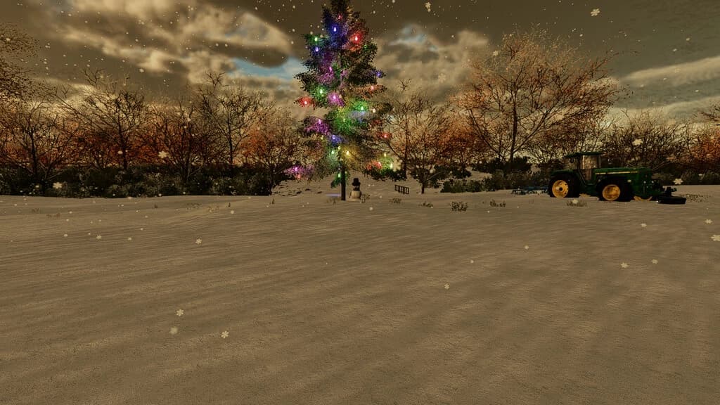 CHRISTMAS TREE WITH SNOWMAN 2
