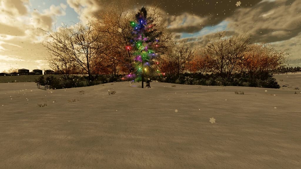 CHRISTMAS TREE WITH SNOWMAN