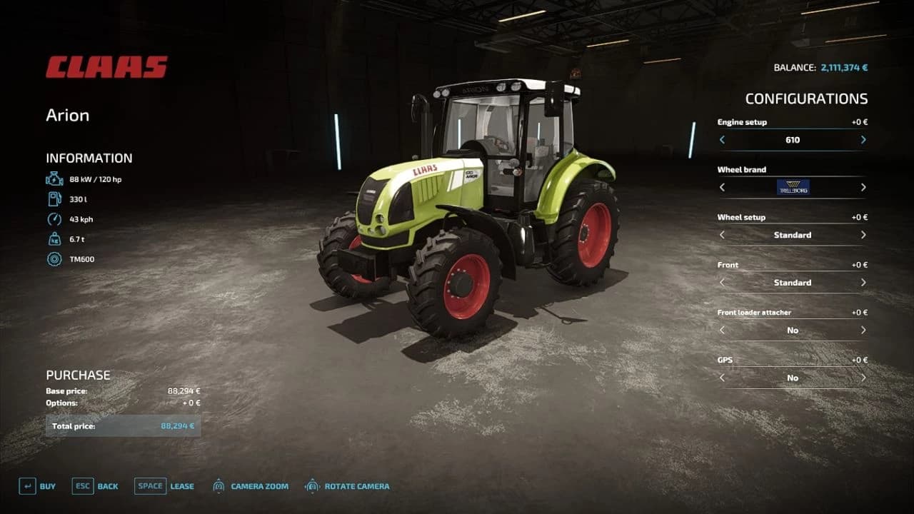 CLAAS ARION OLD GENERATION