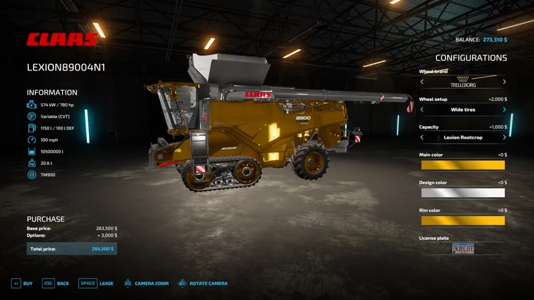 CLAAS LEXION 8900 4N1 4