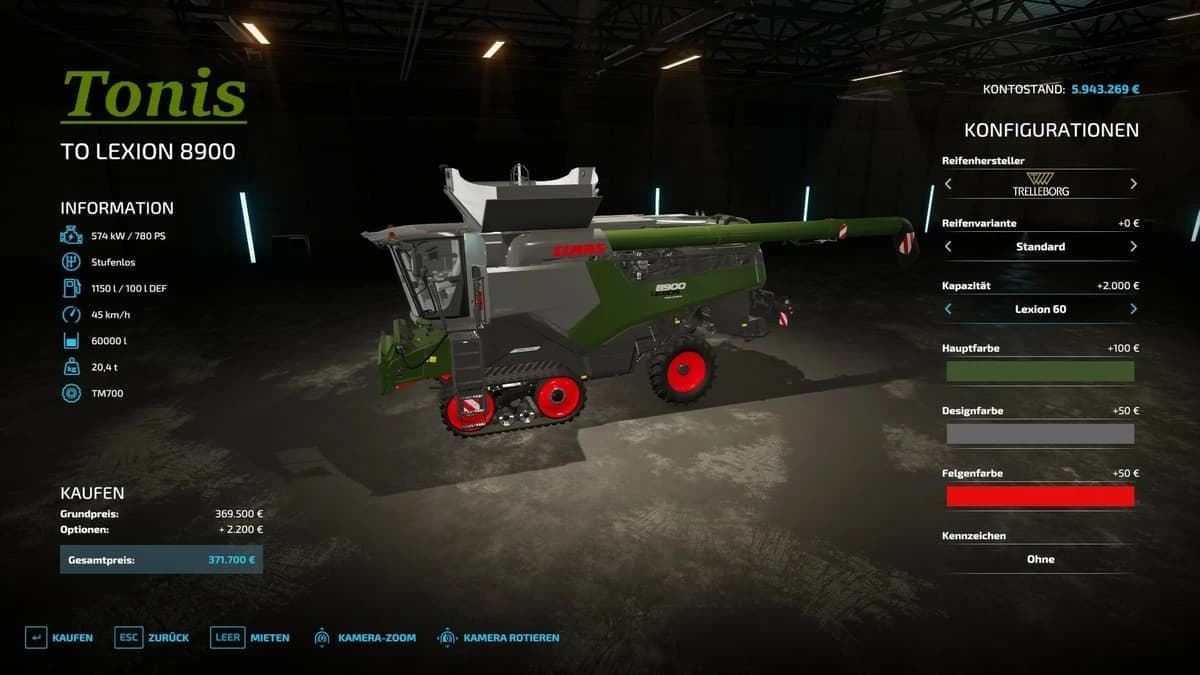 CLAAS LEXION 8900 4