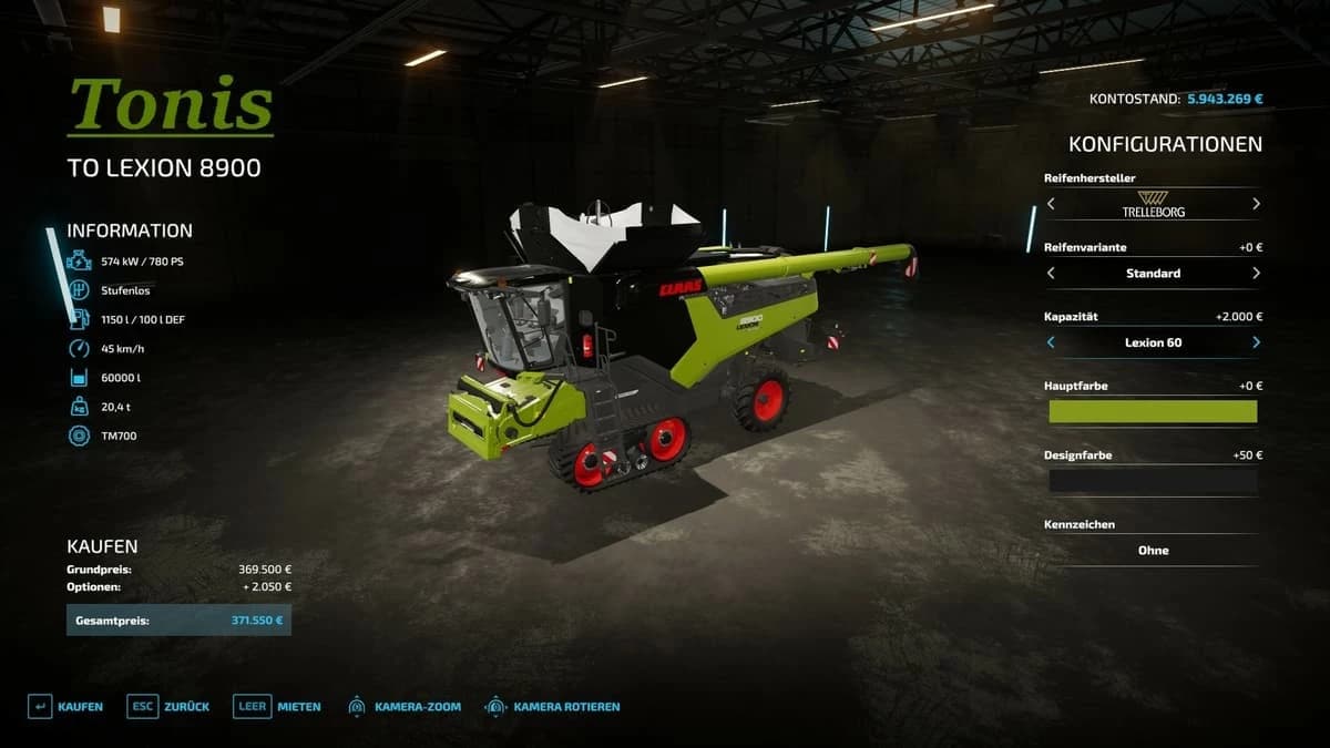 CLAAS LEXION 8900 3