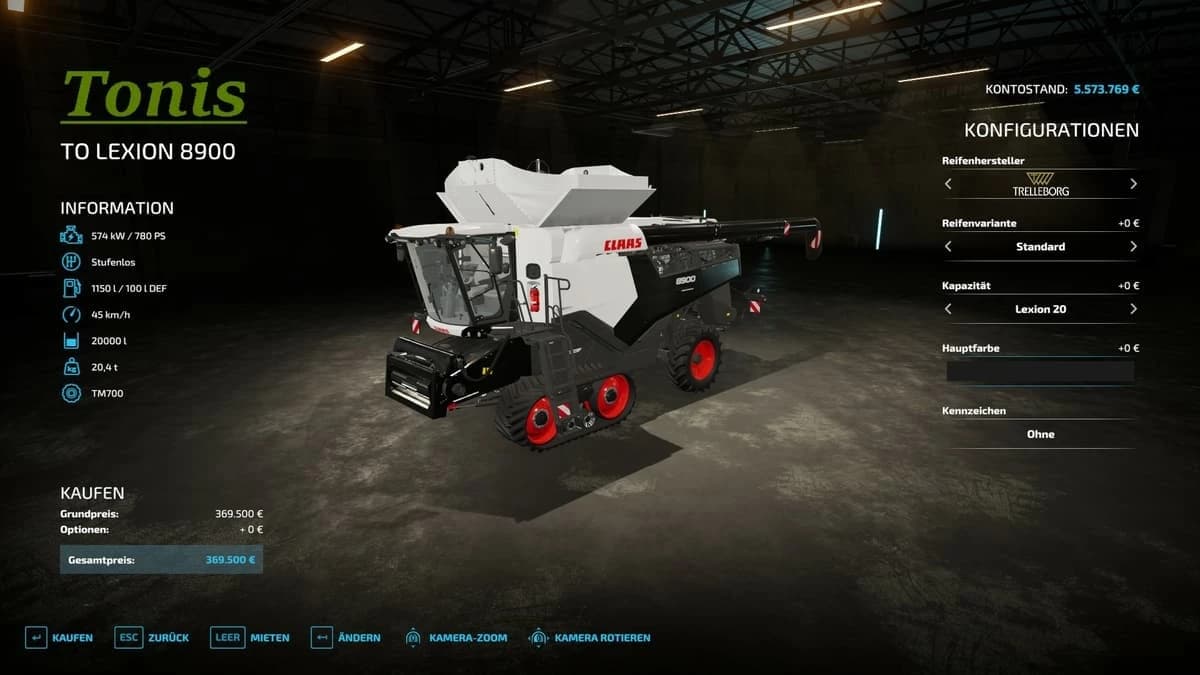 CLAAS LEXION 8900