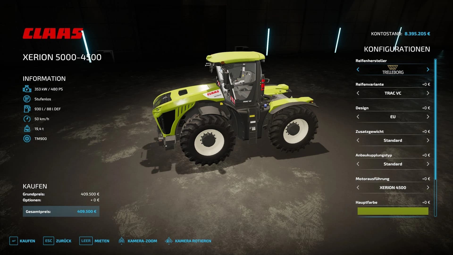 CLAAS XERION 4500-5000 4