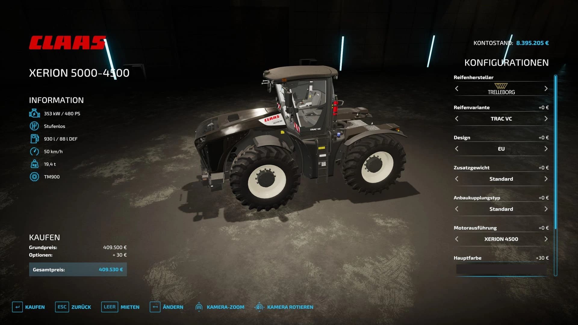 CLAAS XERION 4500-5000 3
