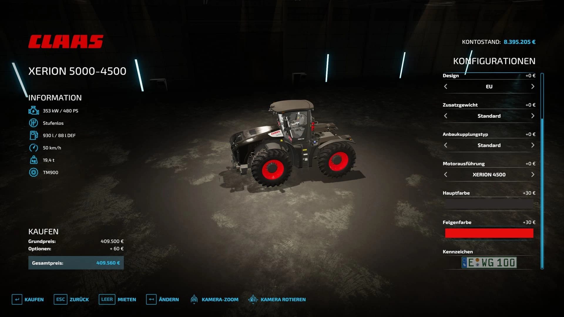 CLAAS XERION 4500-5000 2