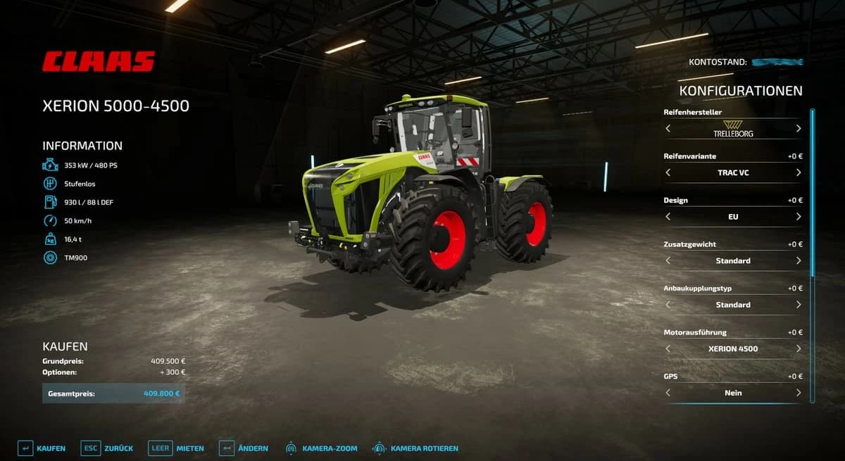 CLAAS XERION 5000 VC 2.0 SWINGAXLE 2