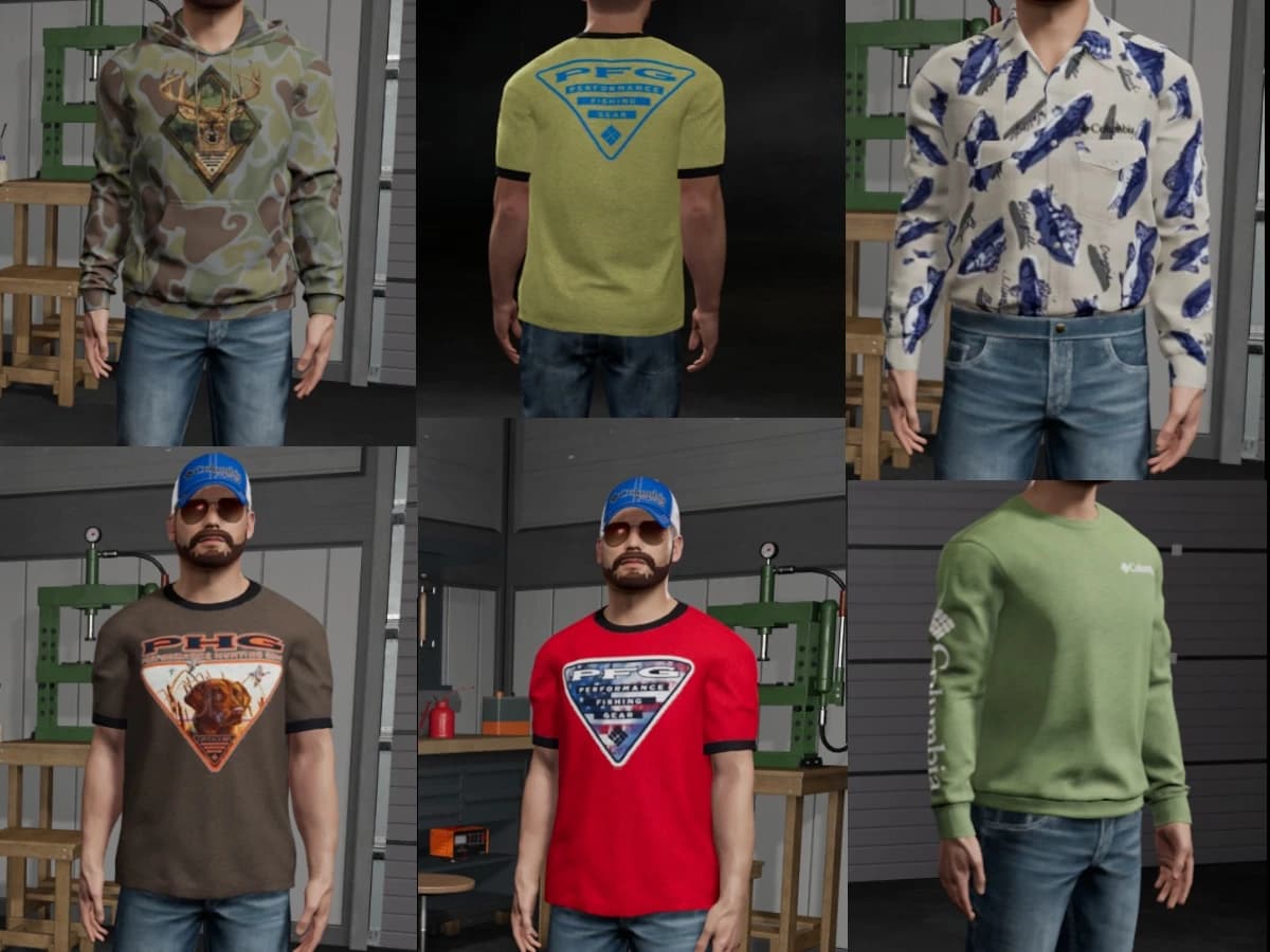COLUMBIA THEMED CLOTHING PACK 2