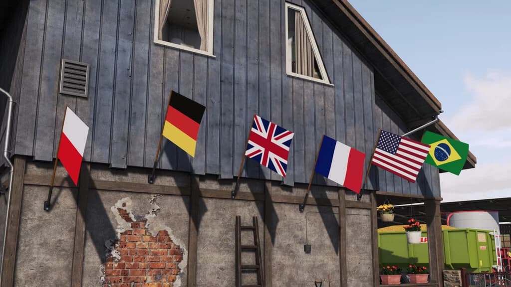 COUNTRY FLAGS FOR WALL