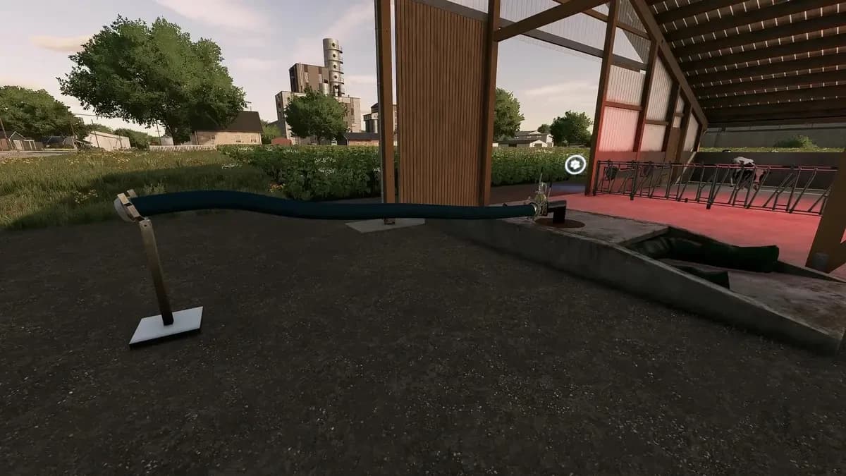 COW BARN WITH MANURESYSTEM