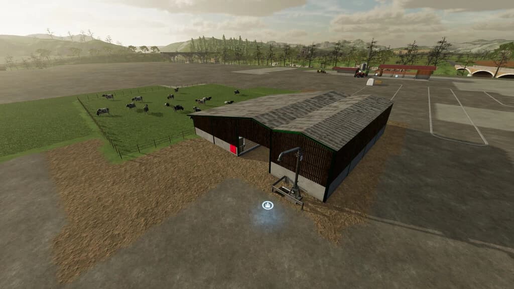 COW BARN WITH PASTURE 2