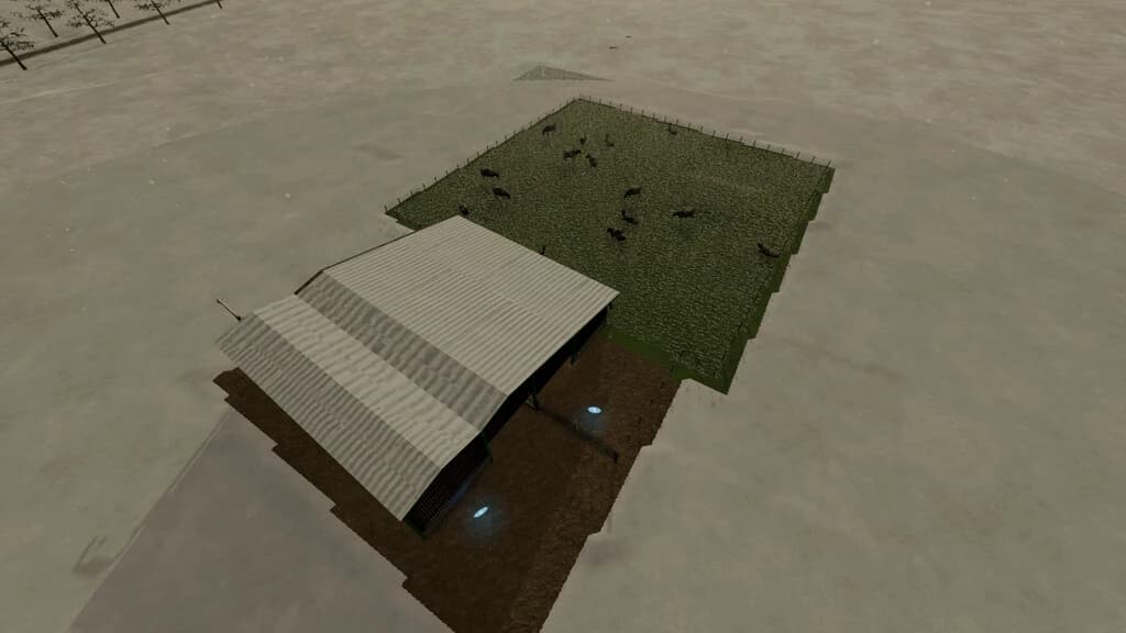 COW BARN WITH PASTURE