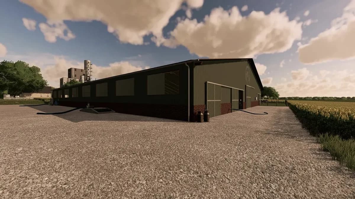 COWSHED WITH MANURE SYSTEM 3