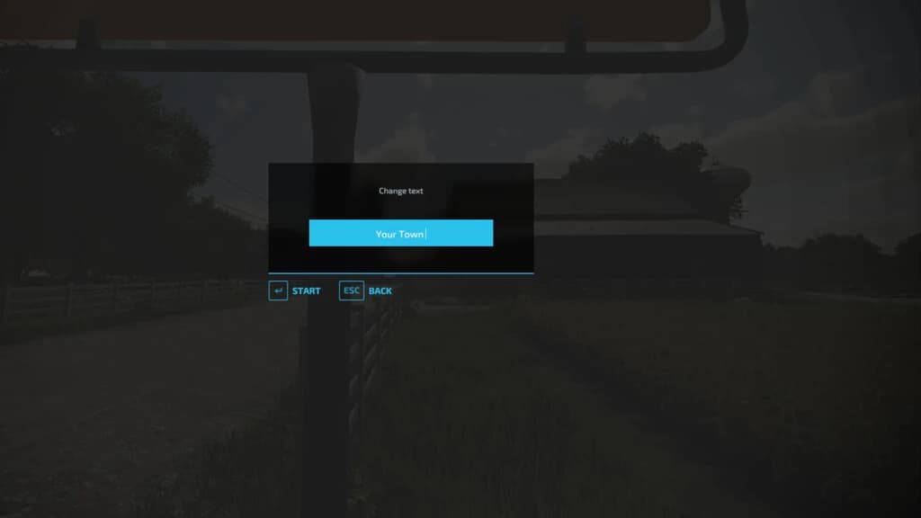 CUSTOMIZABLE TOWN SIGN 3