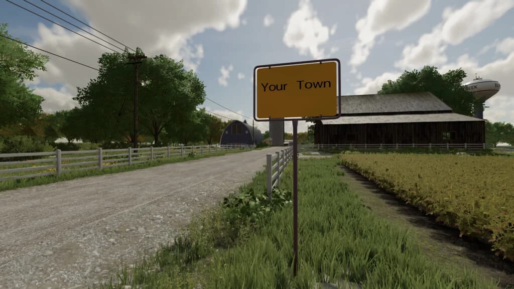 CUSTOMIZABLE TOWN SIGN 2