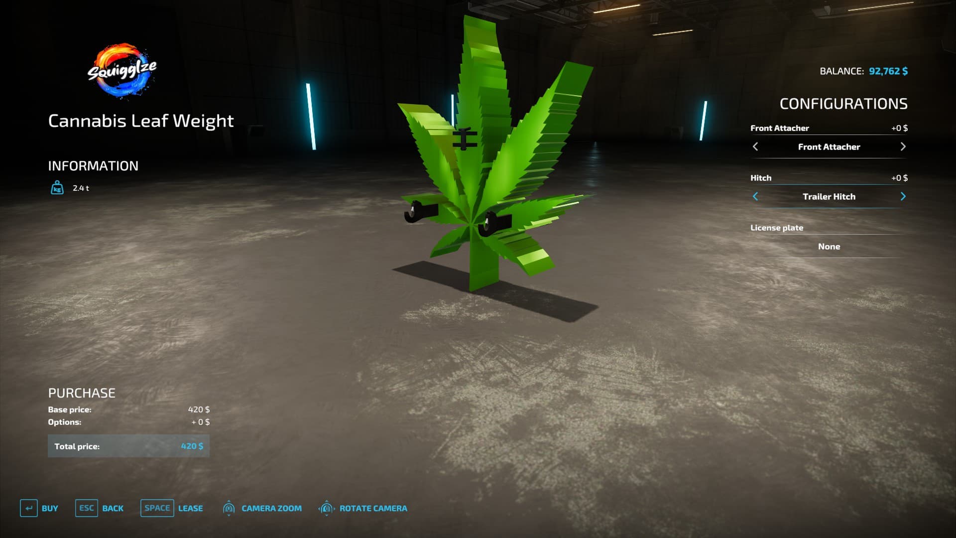 Cannabis Leaf Weight 5