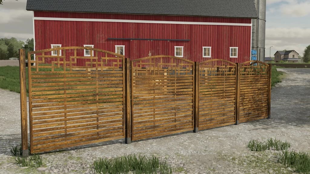 DECORATIVE WOODEN FENCE 3