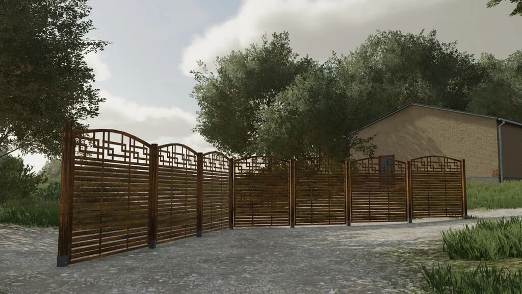 DECORATIVE WOODEN FENCE