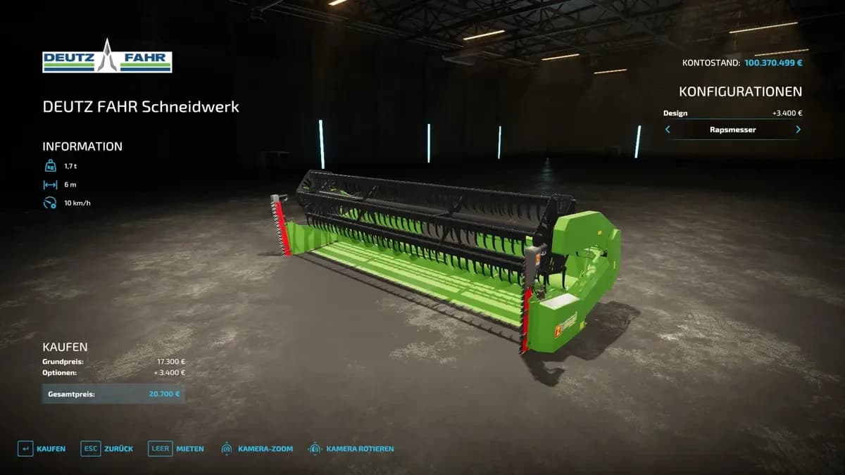 DEUTZ FAHR HEADER MULTICOLOR 5