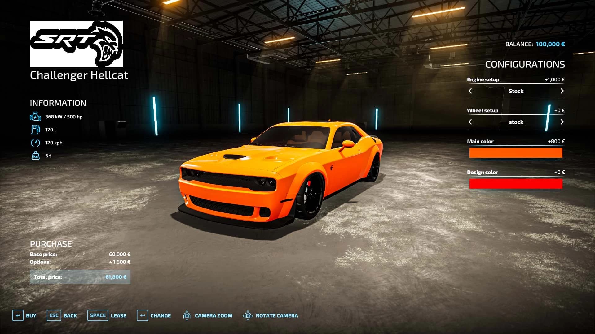 DODGE CHALLENGER HELLCAT 4