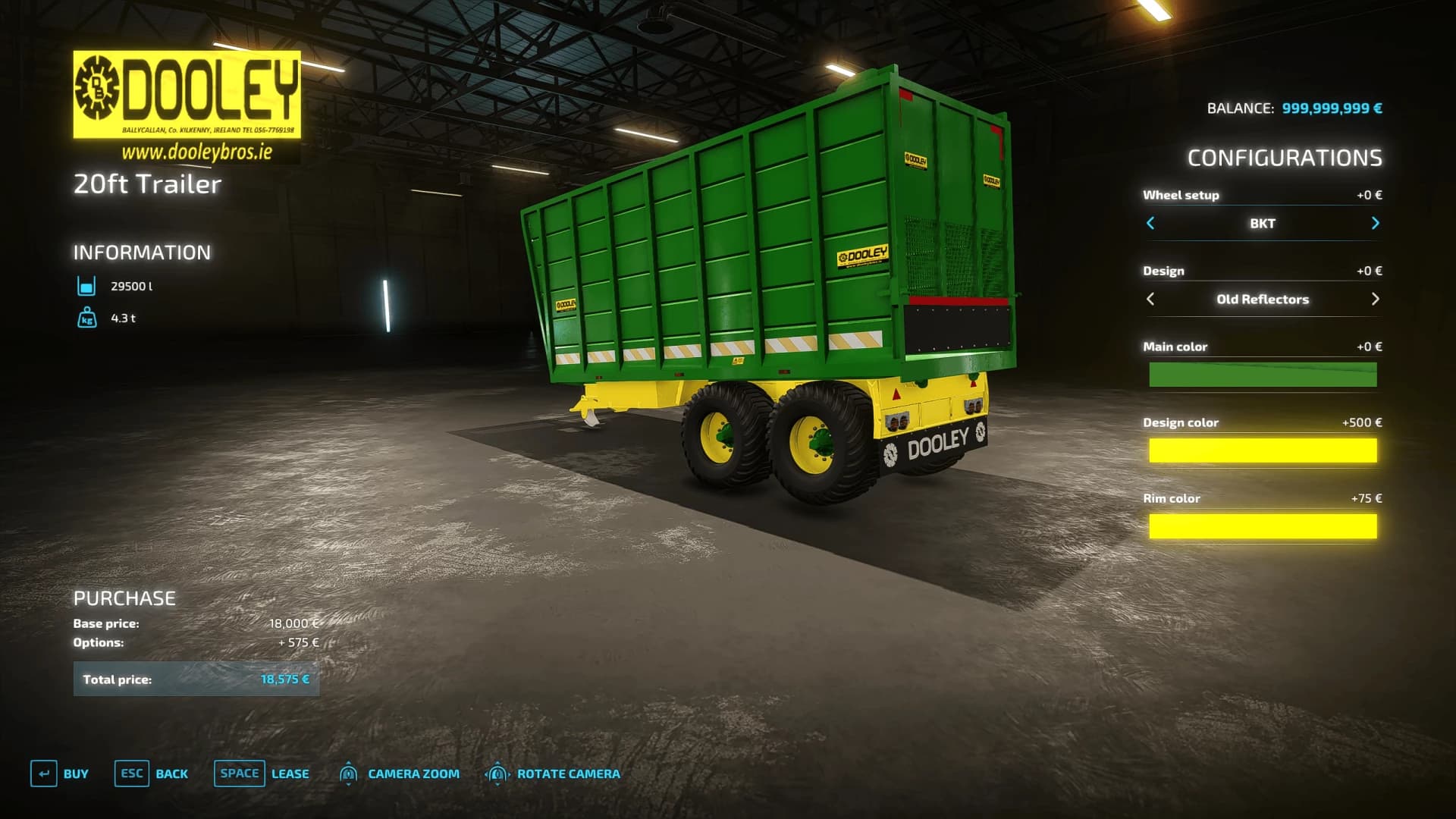 DOOLEY 20FT SILAGE TRAILER 4