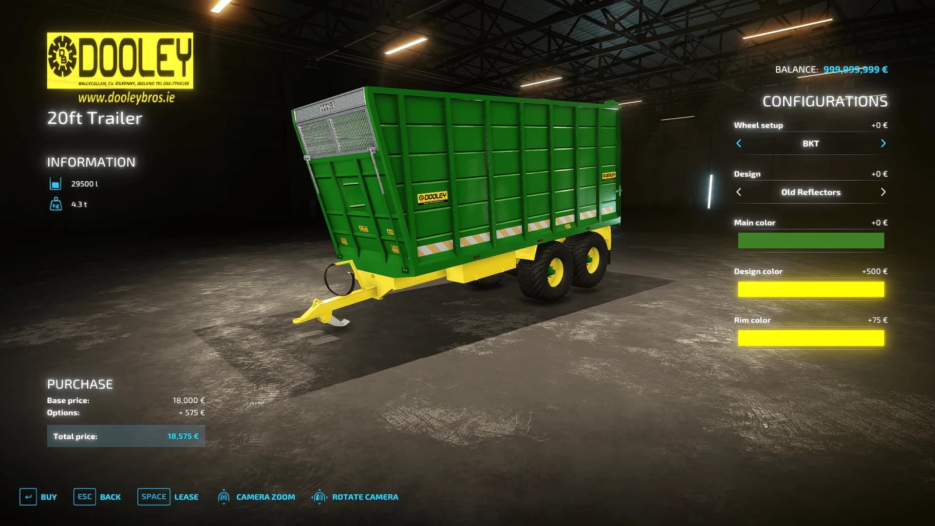 DOOLEY 20FT SILAGE TRAILER 3