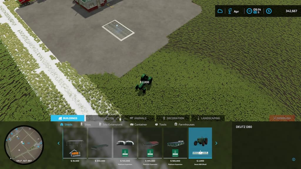 Deutz D80 Placeable 3