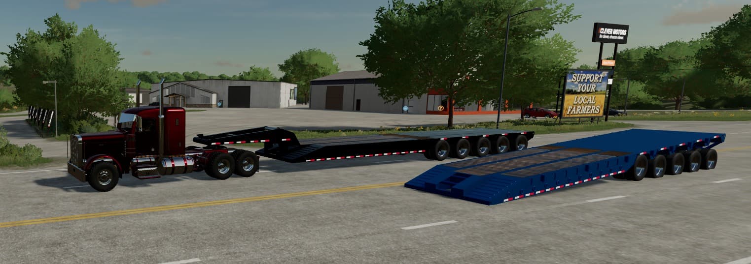 Dragon 5 axle oilfield trailer V Beta