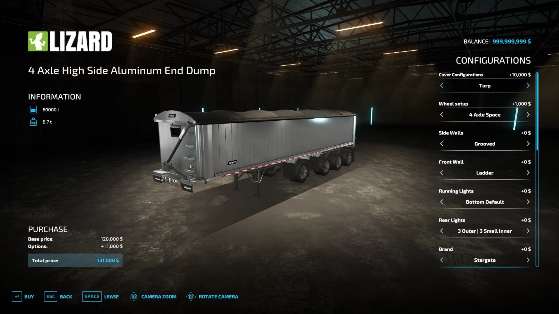 END DUMP PACK