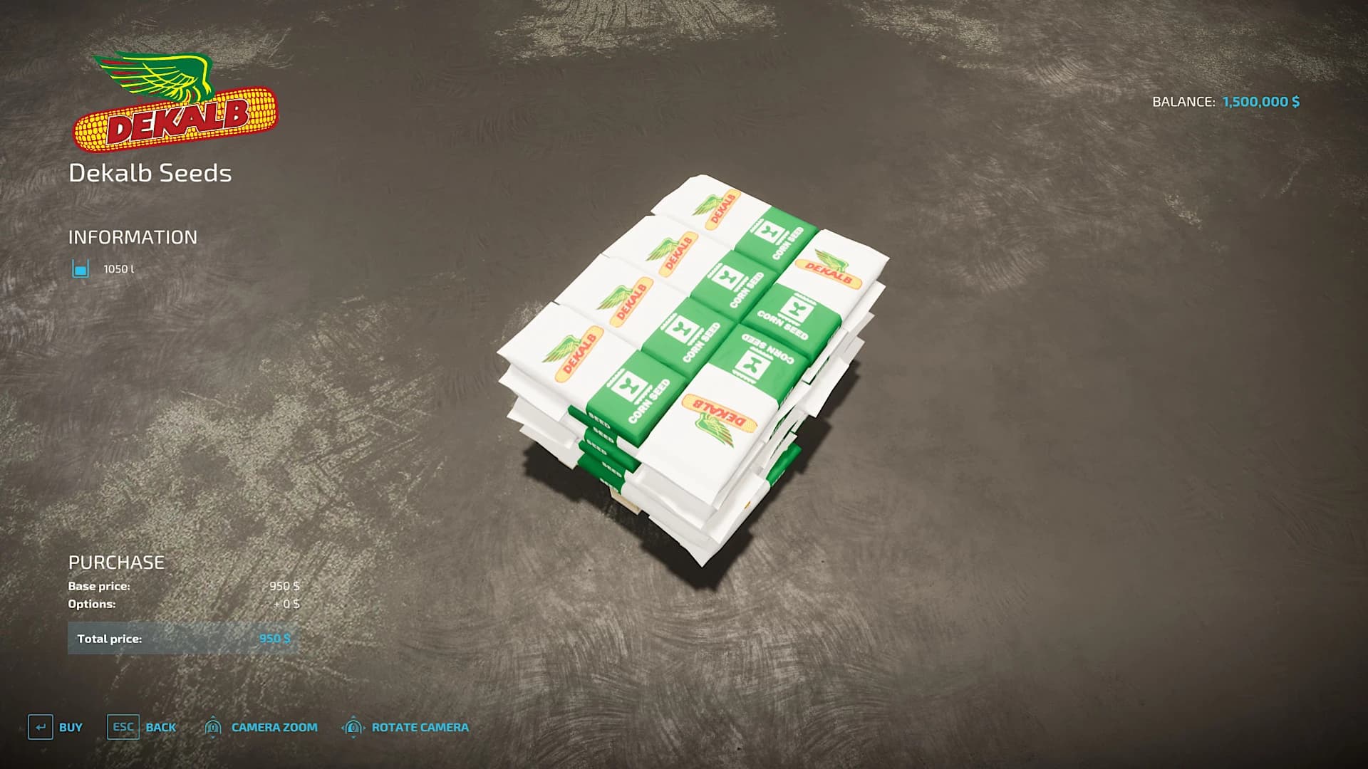EXTENDED MAIZE SEED PALLETS
