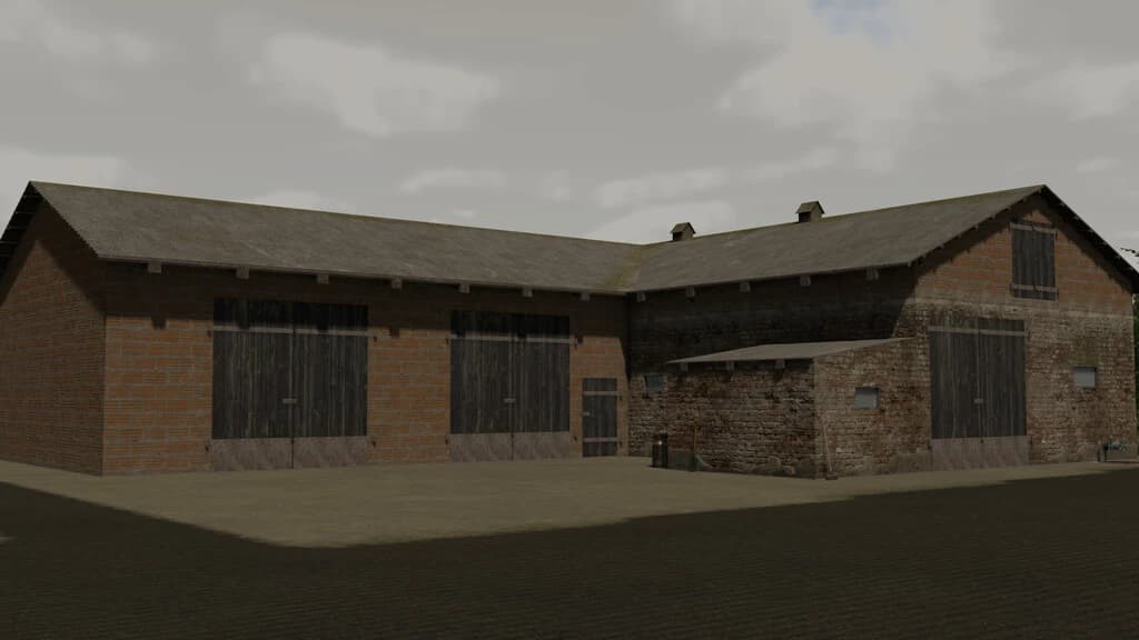 FARM BUILDING WITH COWS