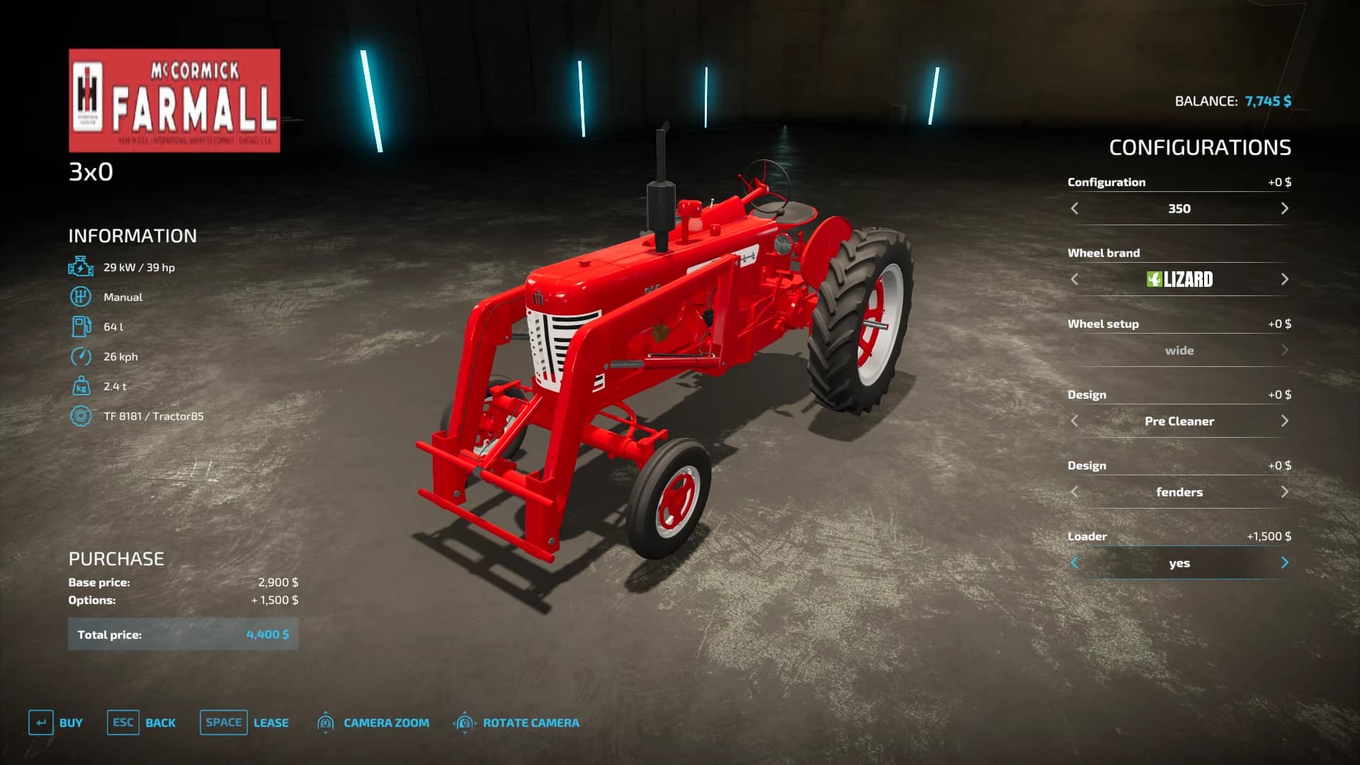 FARMALL 3X0 SERIES