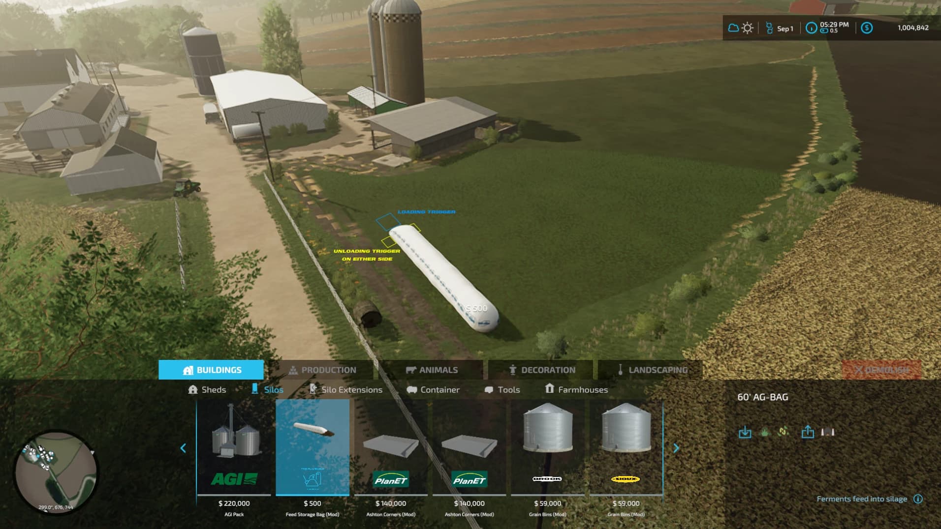 60' FEED STORAGE BAG 2