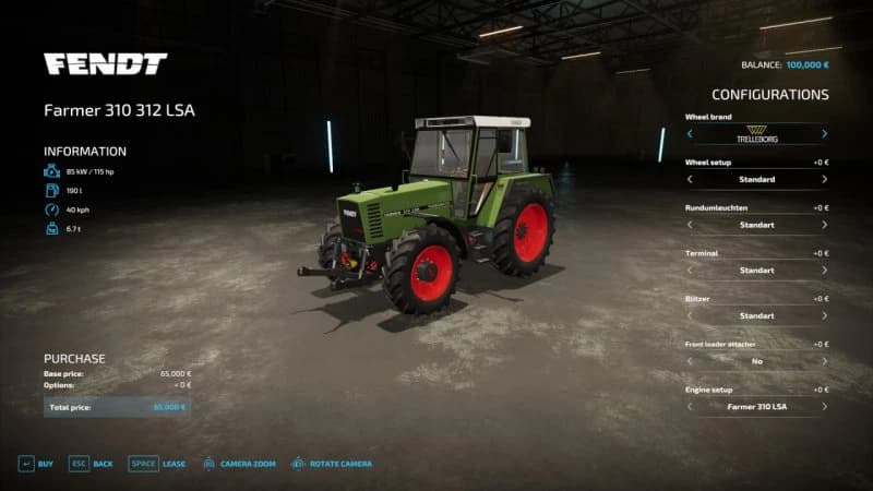 FENDT FARMER 310/312 LSA TURBOMATIK 4