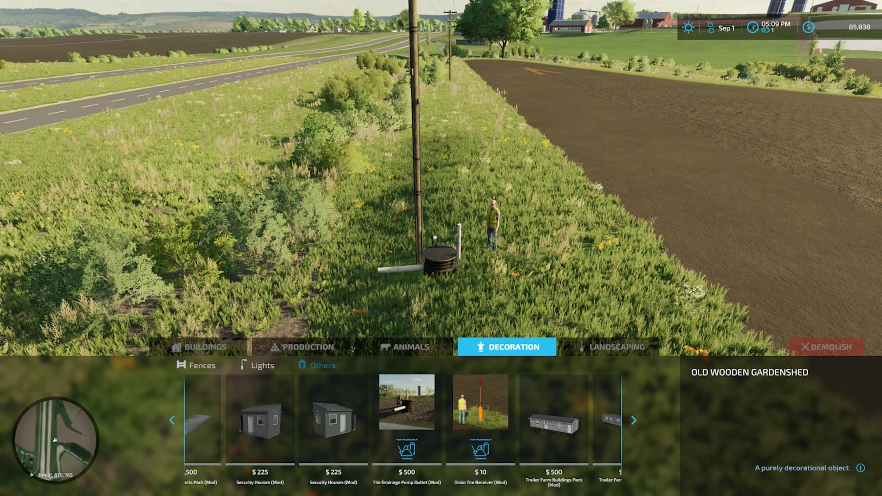 FIELD DRAINAGE DECORATIONS