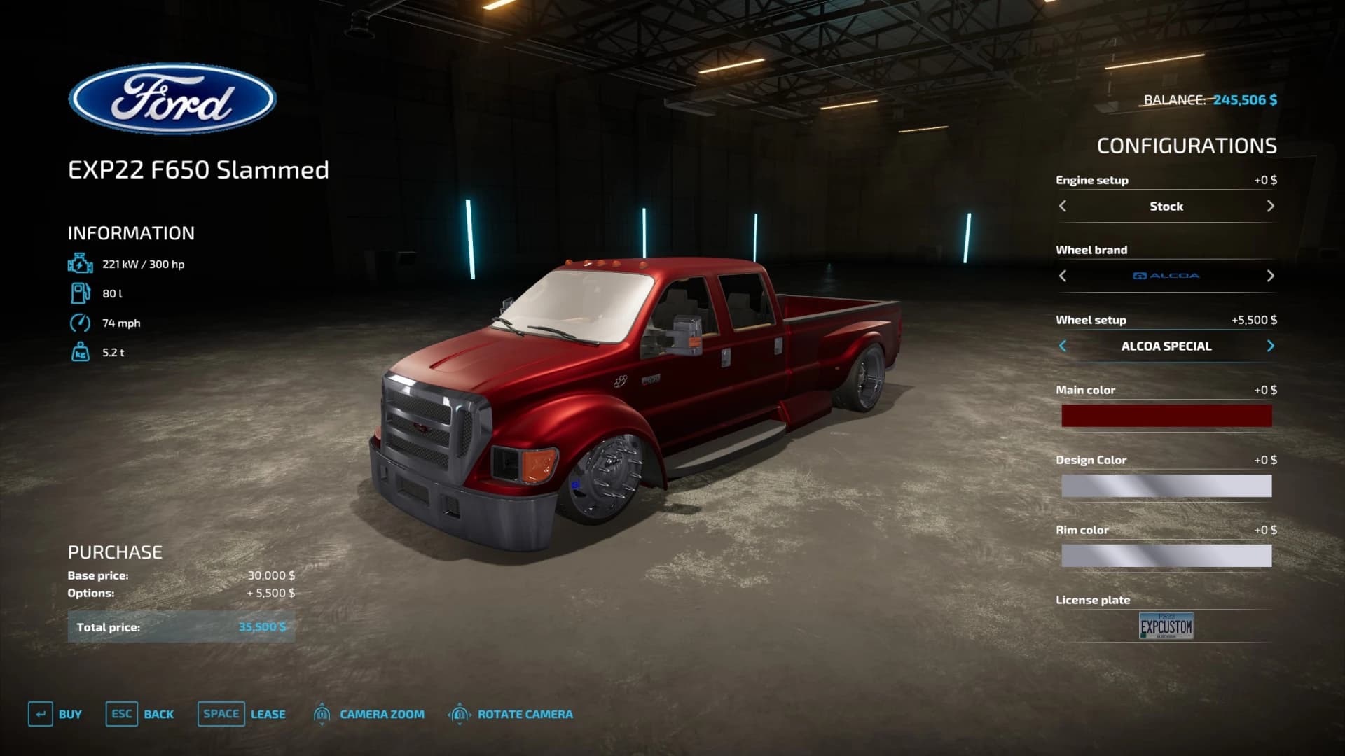 FORD F650 SLAMMED