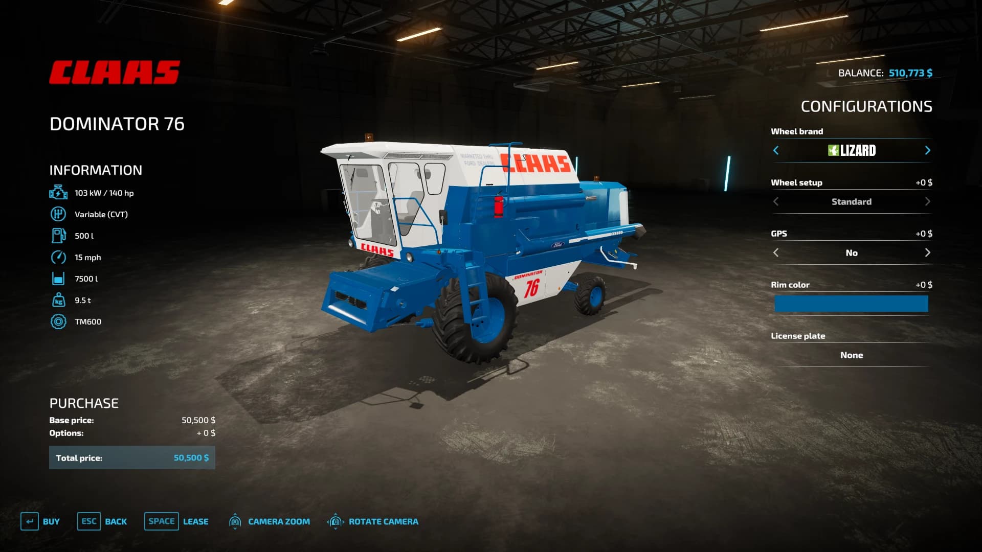 FORD/CLAAS 76/96/106 COMBINES 5